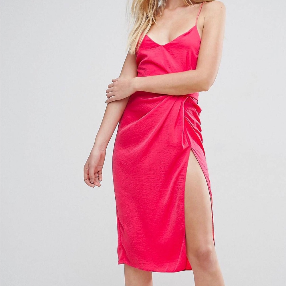 ASOS Satin Pink mini dress